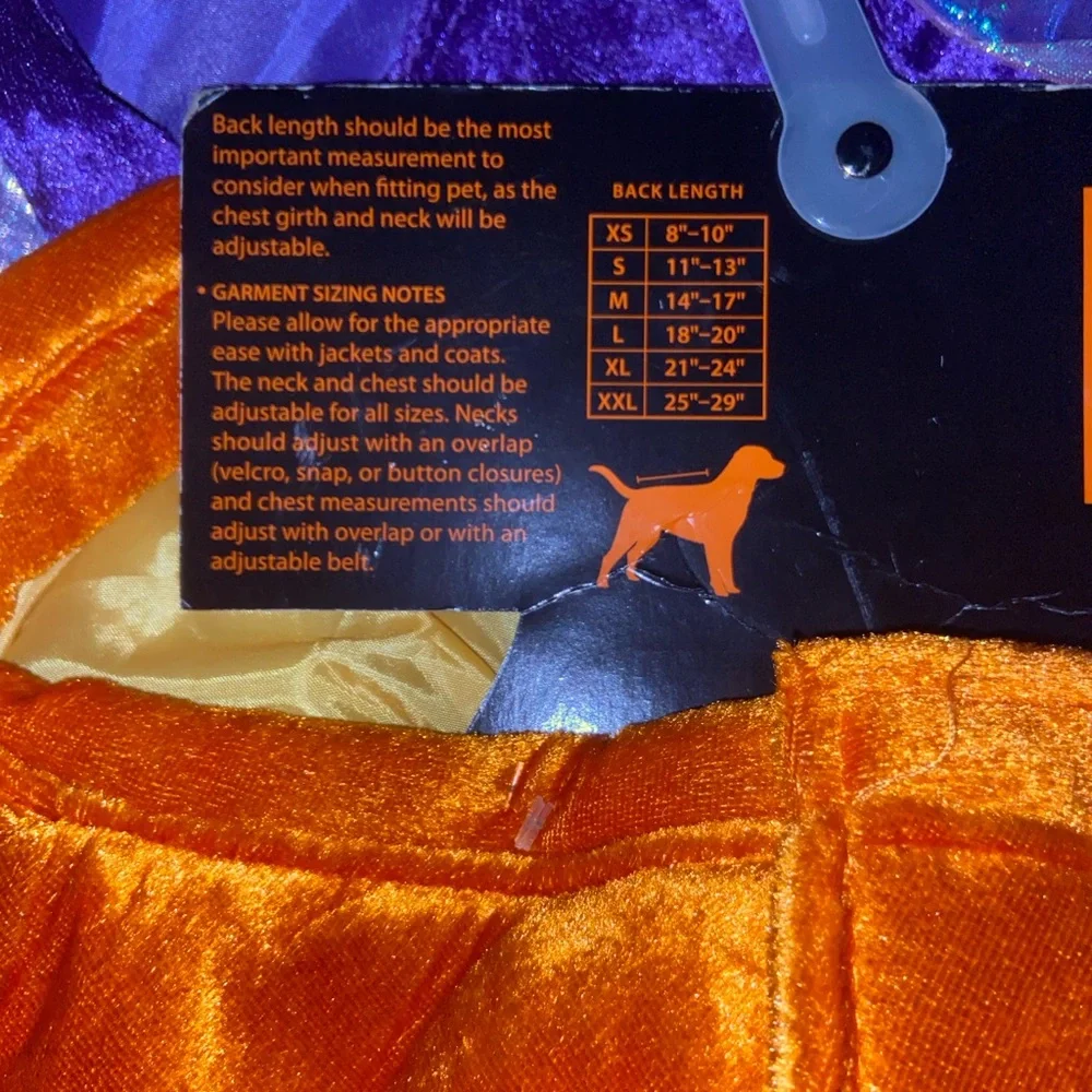 Orange and White Fish costume for dogs